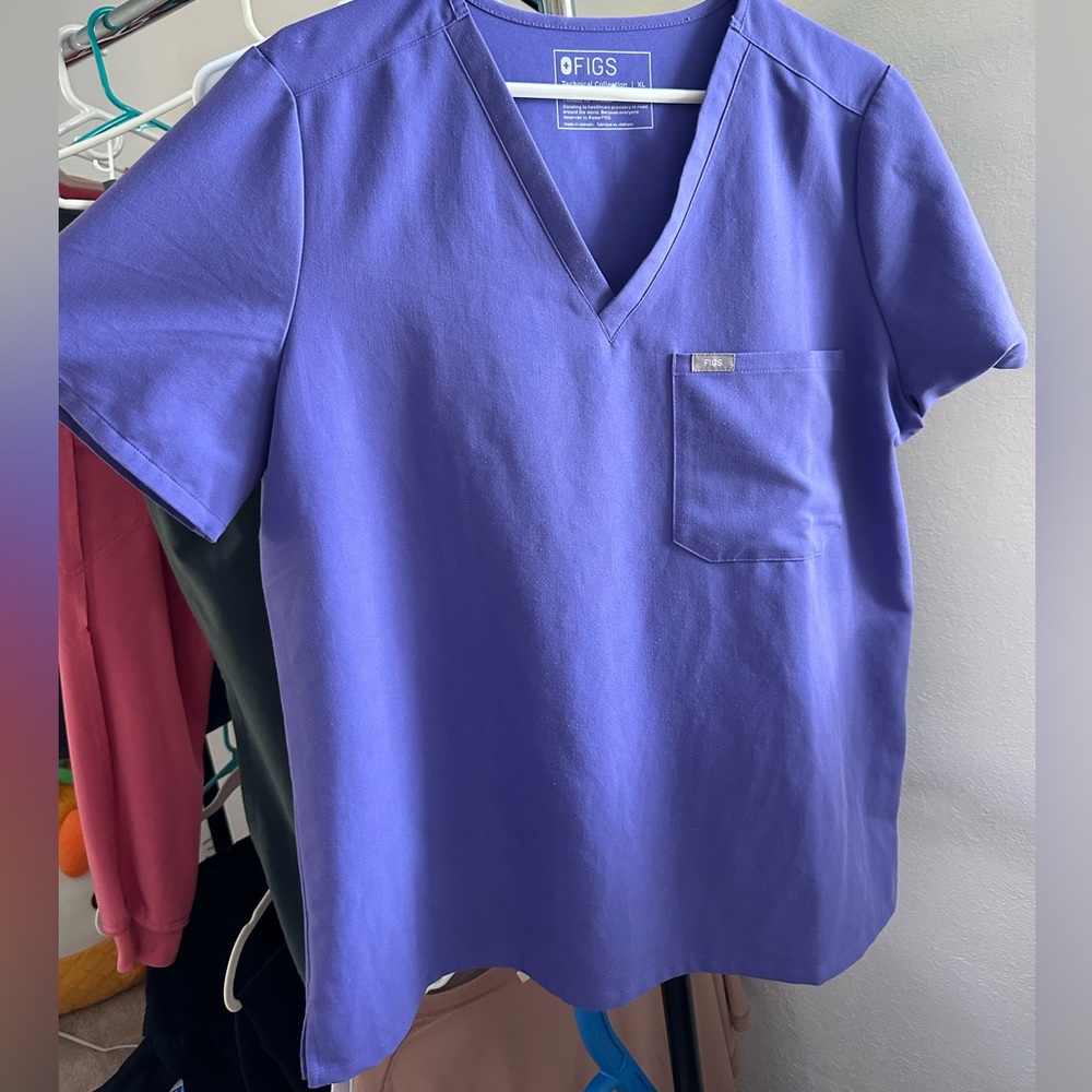 FIGS Amethyst Catarina- One-Pocket Scrub Top - XL / Amethyst